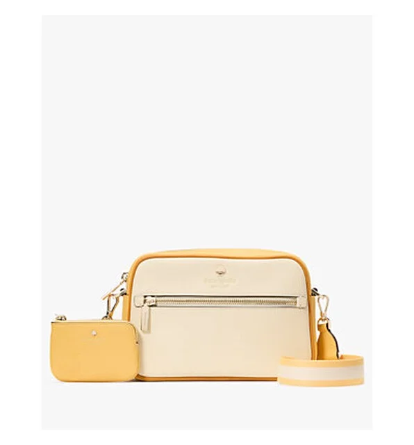 Emma Colorblock Pebbled Leather Large Crossbody