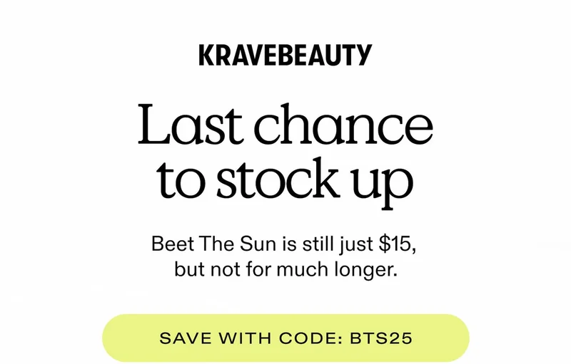 LAST CHANCE TO STOCK UP