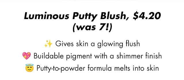 Gives skin a glowing flush
