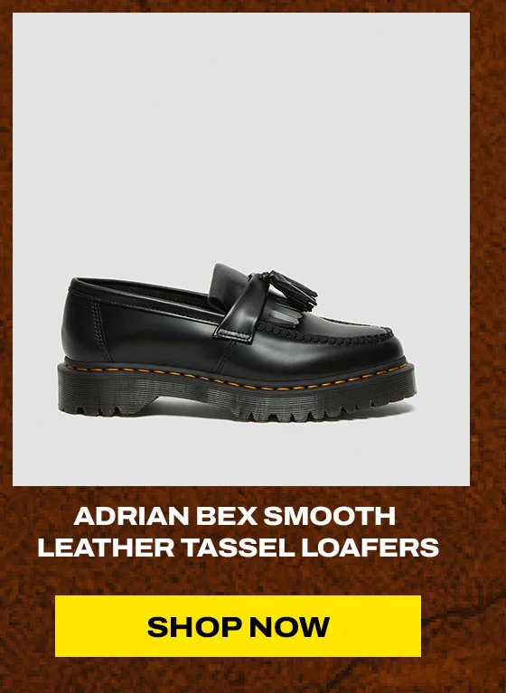 Adrian Bex Smooth Leather Tassle Loafers