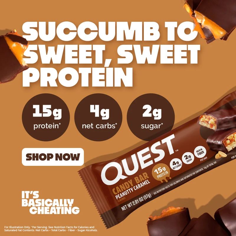 Quest Nutrition - Peanutty Caramel Candy Bars