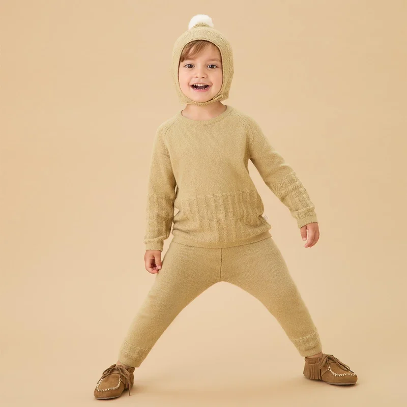 Image of Textured Knit Leggings