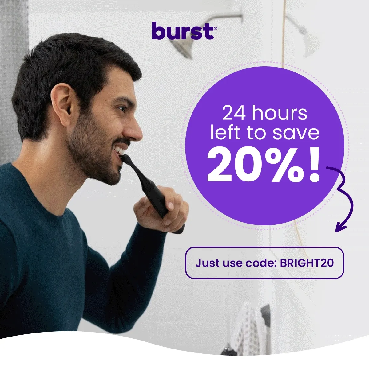 24 hours left to save 20%!. Use code discount code