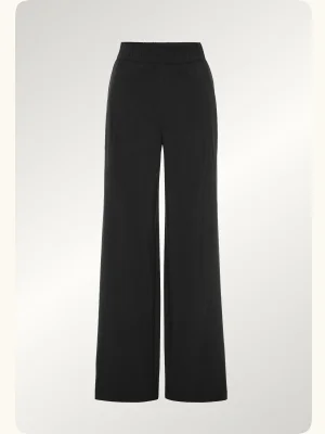 Easy Wide Leg 31" Pant in True Black