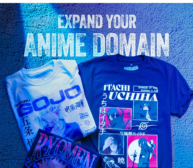 Expand Your Anime Domain. Shop Now