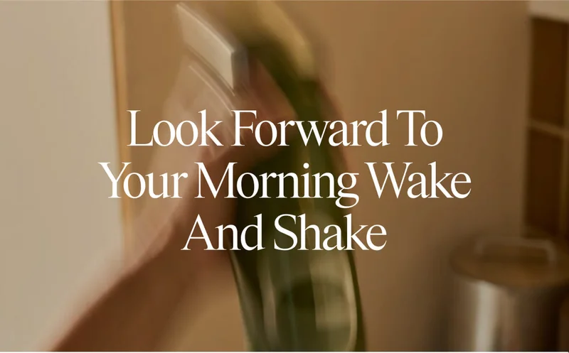 Look forward to your wake and shake