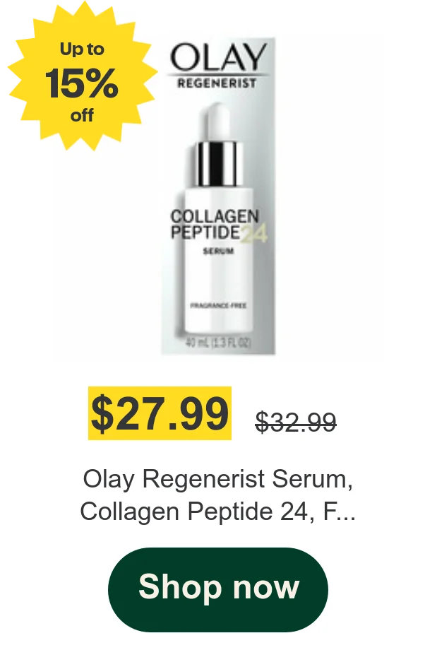 Olay Regenerist Serum, Collagen Peptide 24, F...
