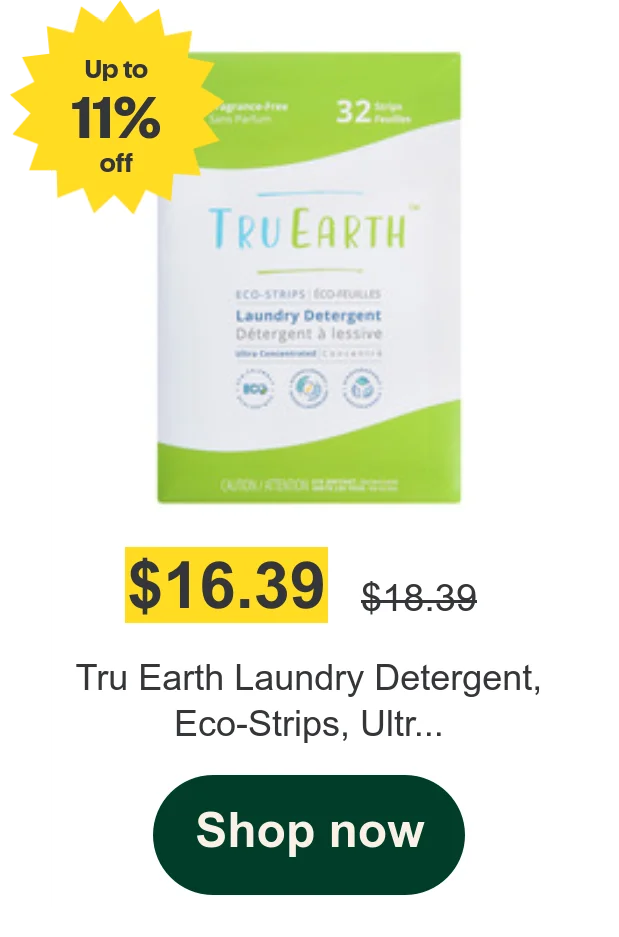 Tru Earth Laundry Detergent, Eco-Strips, Ultr...