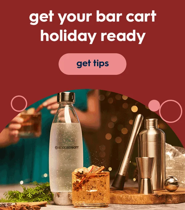 Get your bar cart holiday ready Get your bar cart holiday ready