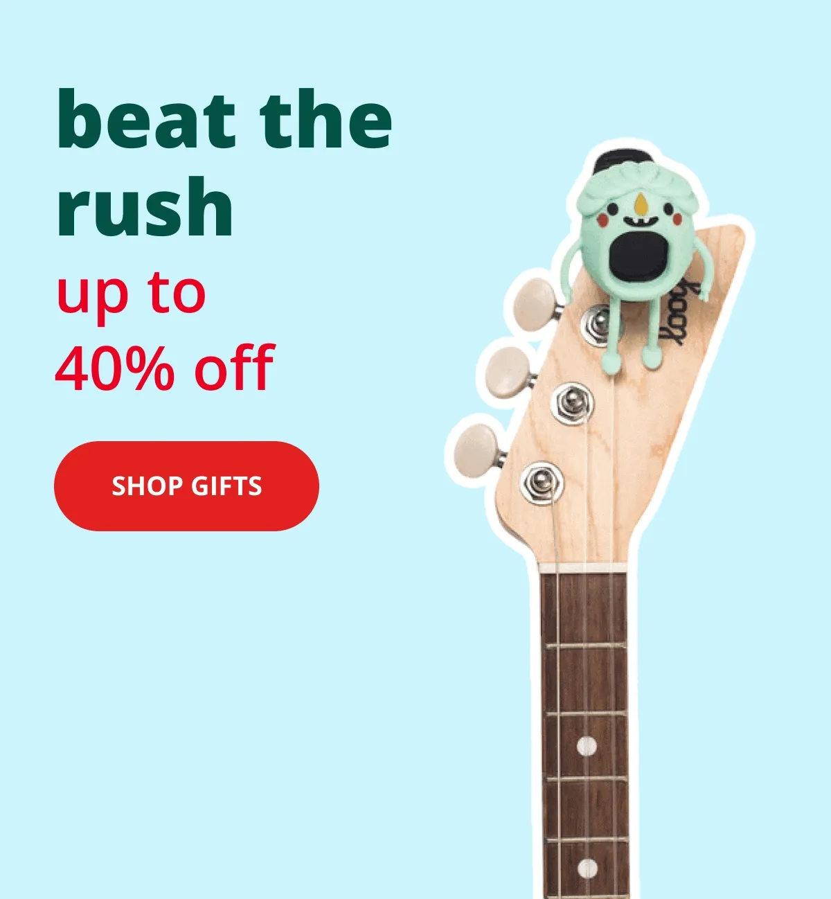 beat the rush - up to 40% off - shop gifts