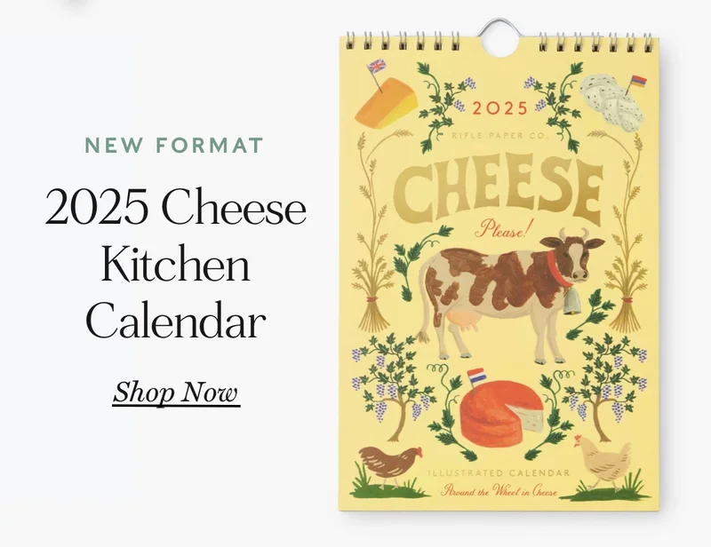 2025 Cheese Kitchen Calendar