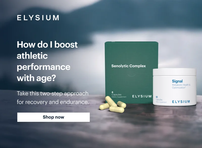 ELYSIUM | How do I boost athletic performance with age? Shop now