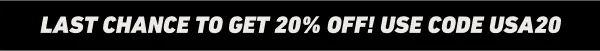 LAST CHANCE TO GET 20% OFF! USE CODE discount code