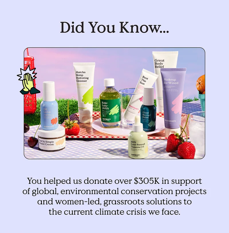 Did You Know...You helped us donate over $305K in support of global, environmental conservation projects and women-led, grassroots solutions to the current climate crisis we face.