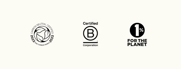 CARBON NEUTRAL CERTIFIED 2022 | Certified B Corporation | 1% FOR THE PLANET
