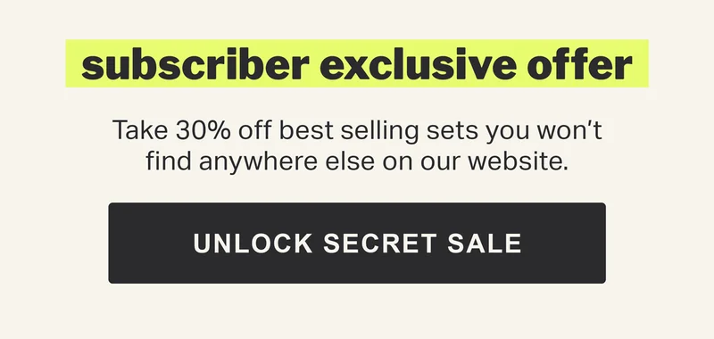 unlock the secret sale