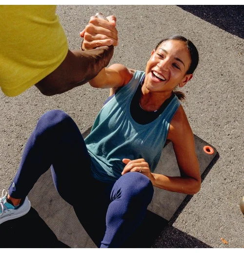 Women's Active Mesh Racerback Tank-Dusty Teal / M