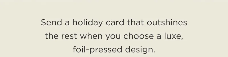 Foil-Pressed Holiday Cards