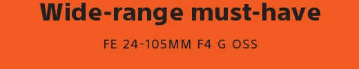 Wide-range must-have | FE 24-105MM F4 G OSS