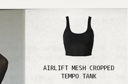 Airlift Mesh Cropped Tempo Tank