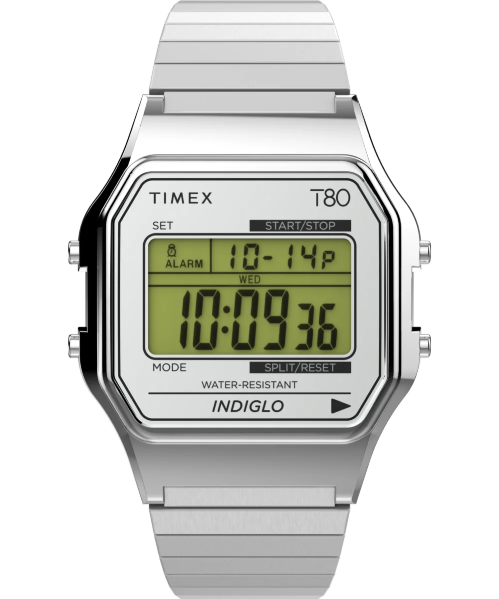 Image of Timex 80 34mm Stainless Steel Expansion Band Watch