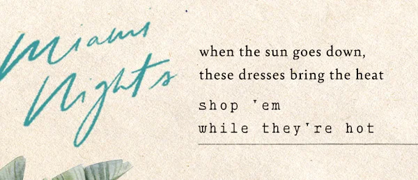 shop 'em while they're hot