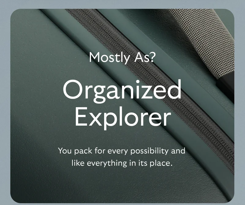 [Header] On-the-go + Off-the-clock. Sorted. [Blurb] Equally at home in the rush and the unwind, this streamlined combo is organized for movement. [CTA] TRANSIT CARRY SET
