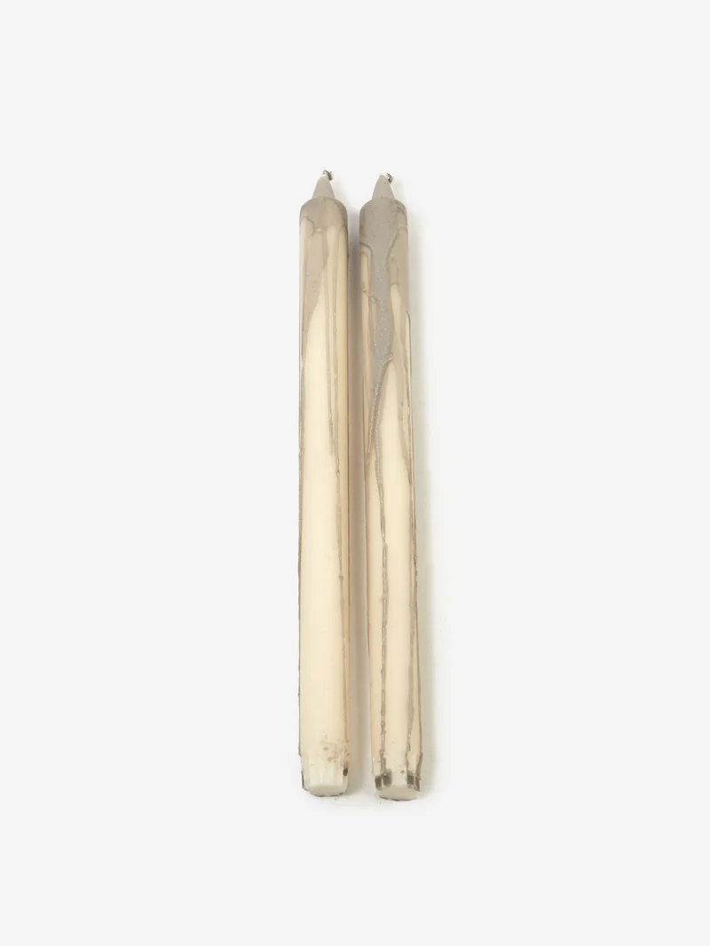 Image of ferm LIVING Duo Candle Set of 2 - Warm Grey