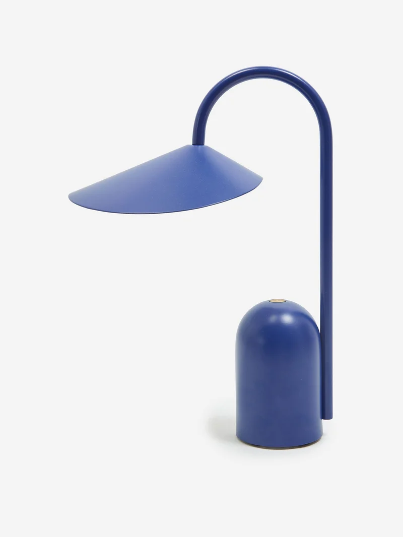 Image of ferm LIVING Arum Portable Lamp - Bright Blue