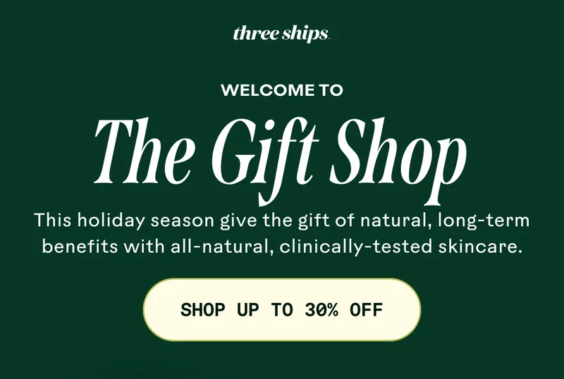 Welcome to the Gift Shop. Shop up to 30% off.