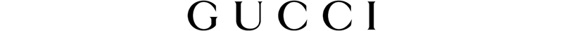 “Gucci” written in all caps