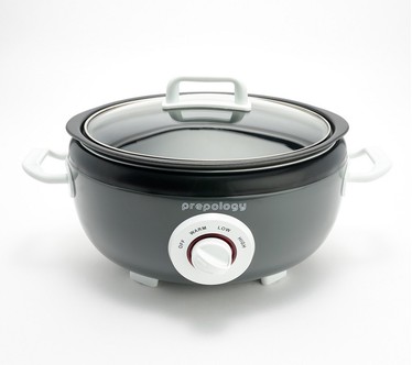 Prepology 3.7 Quart Slow Cooker with Glass Lid & Temp Control