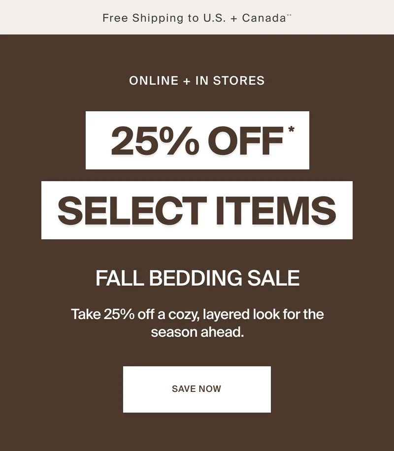 Shop the Fall Bedding Sale Now