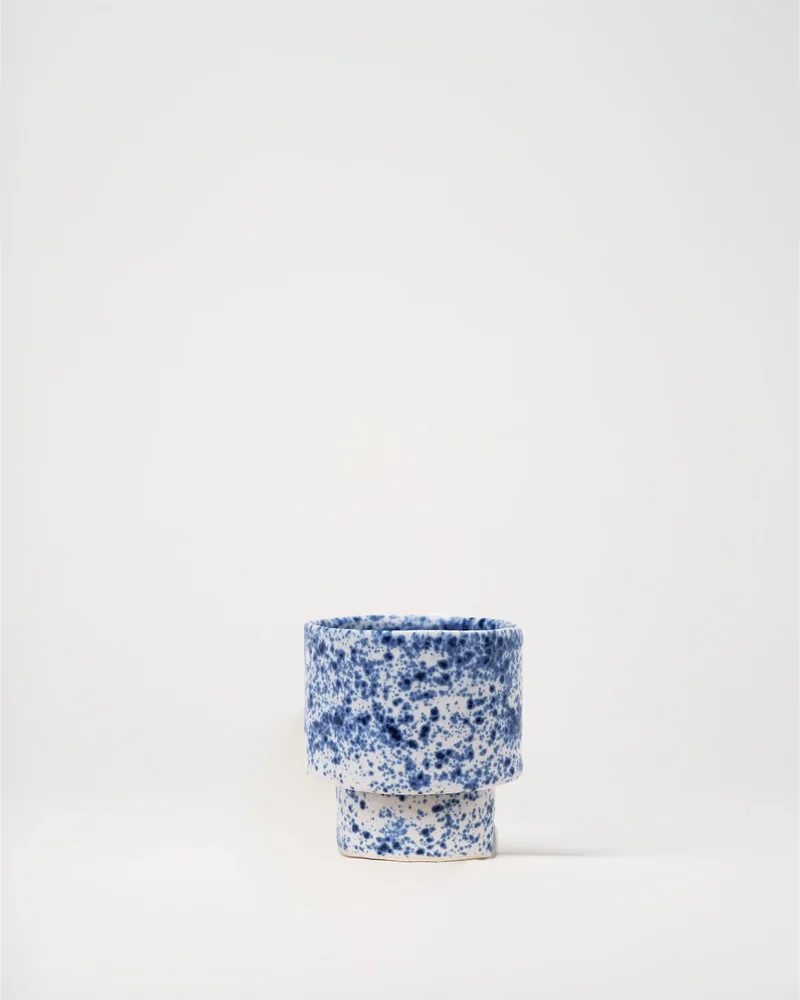 Image of Lips Atelier Espresso Cup in Blue Splatter