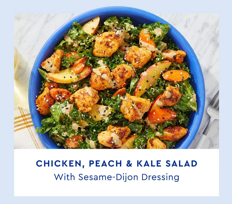 CHICKEN PEACH AND KALE SALAD | ORDER NOW