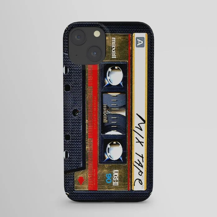 Retro classic vintage gold mix cassette tape iPhone Case iPhone Case