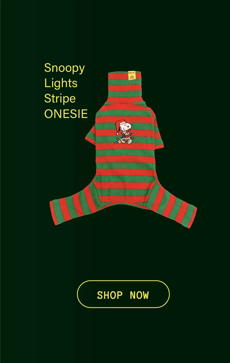 Snoopy Lights Stripe Onesie
