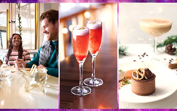Enjoy festive flavours and treats before take‑off