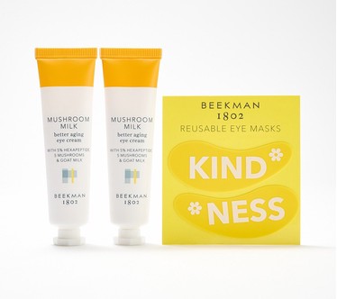 Beekman 1802 Mushroom Milk Duo with Reusable Eye Patches