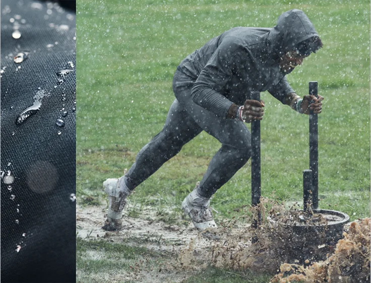 UA STORM MAKES RAIN ROLL RIGHT OFF