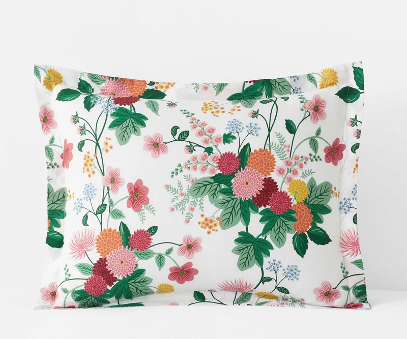 Image of Percale Sham - Dahlia