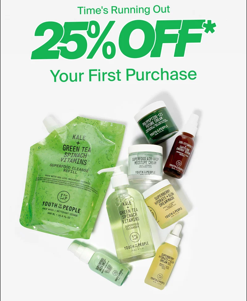 Time's Running out 25% OFF*