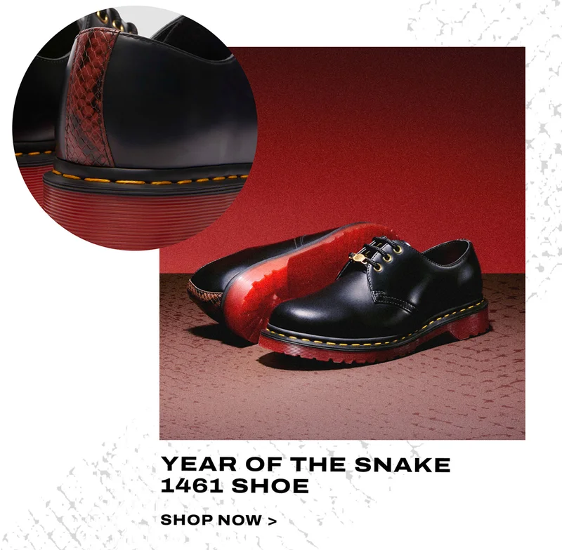 1461 Year of the Snake Leather Lace Up Shoes