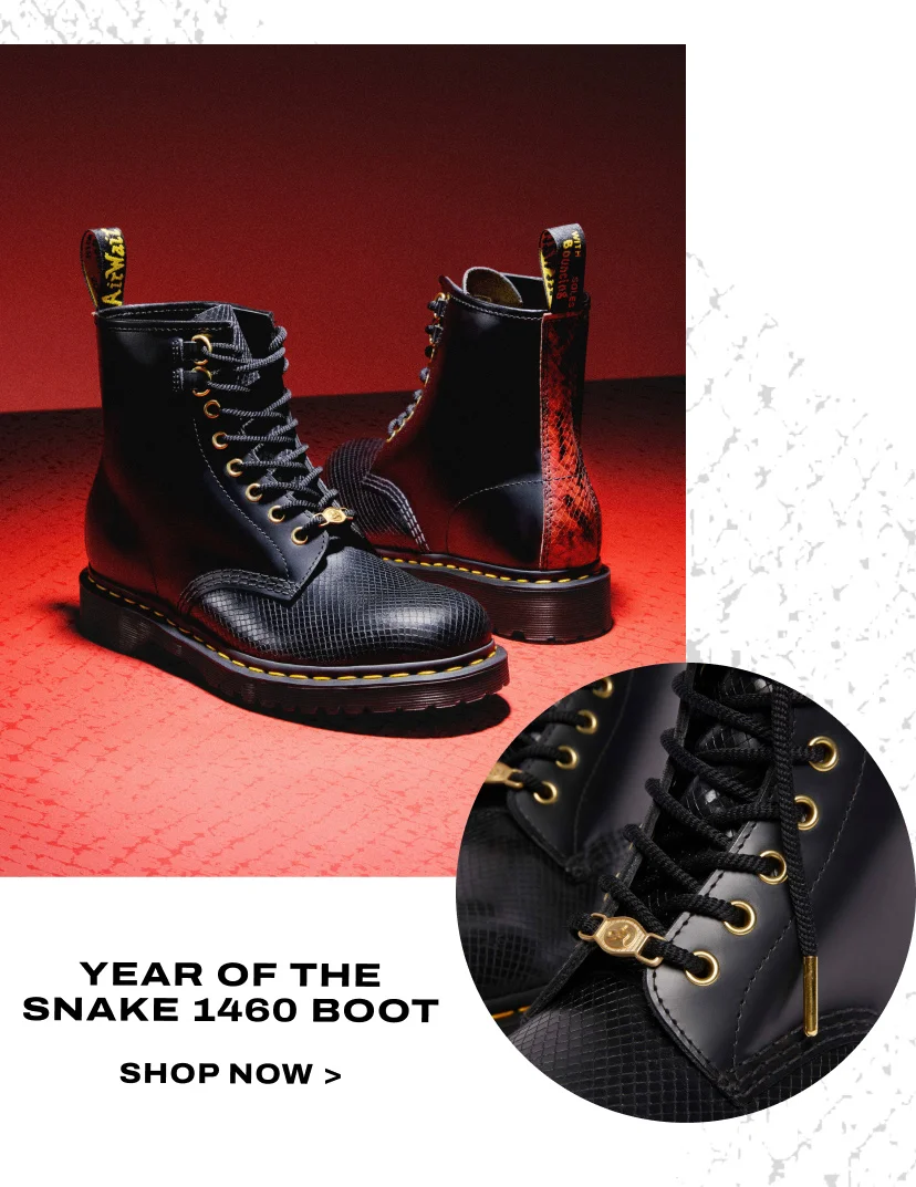 1460 Year of the Snake Leather Lace Up Boots