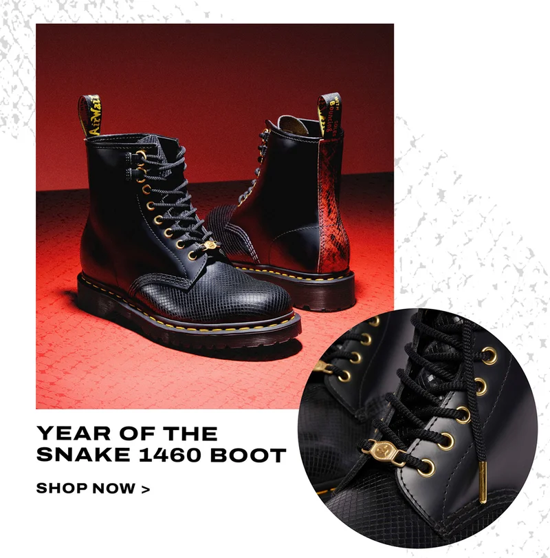 1460 Year of the Snake Leather Lace Up Boots