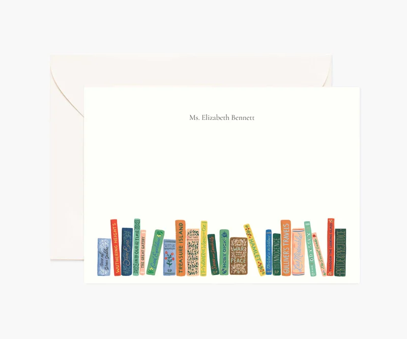 Image of Everyday Personalized Stationery  - Book Club
