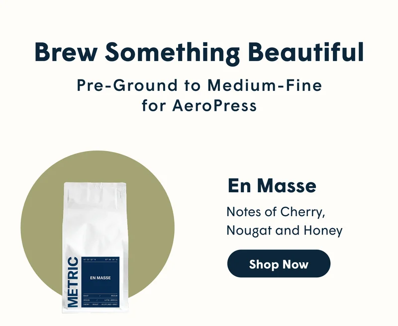 Brew Something Beautiful Pre-Ground to Medium-Fine for AeroPress En Masse  Notes of Cherry, Nougat and Honey [SHOP NOW]