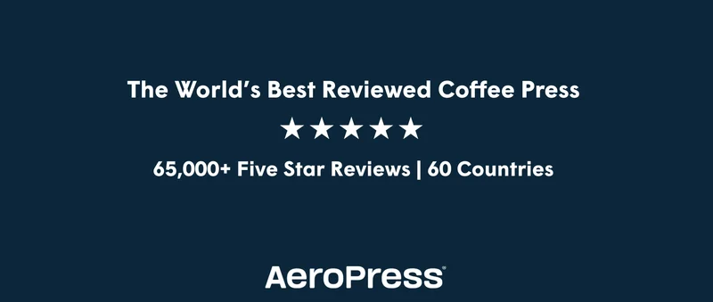 The World’s Best Reviewed Coffee Press 65,000+ Five Star Reviews | 60 Countries