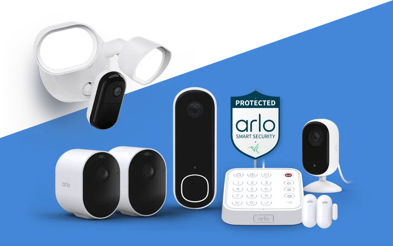 Various Arlo security products.