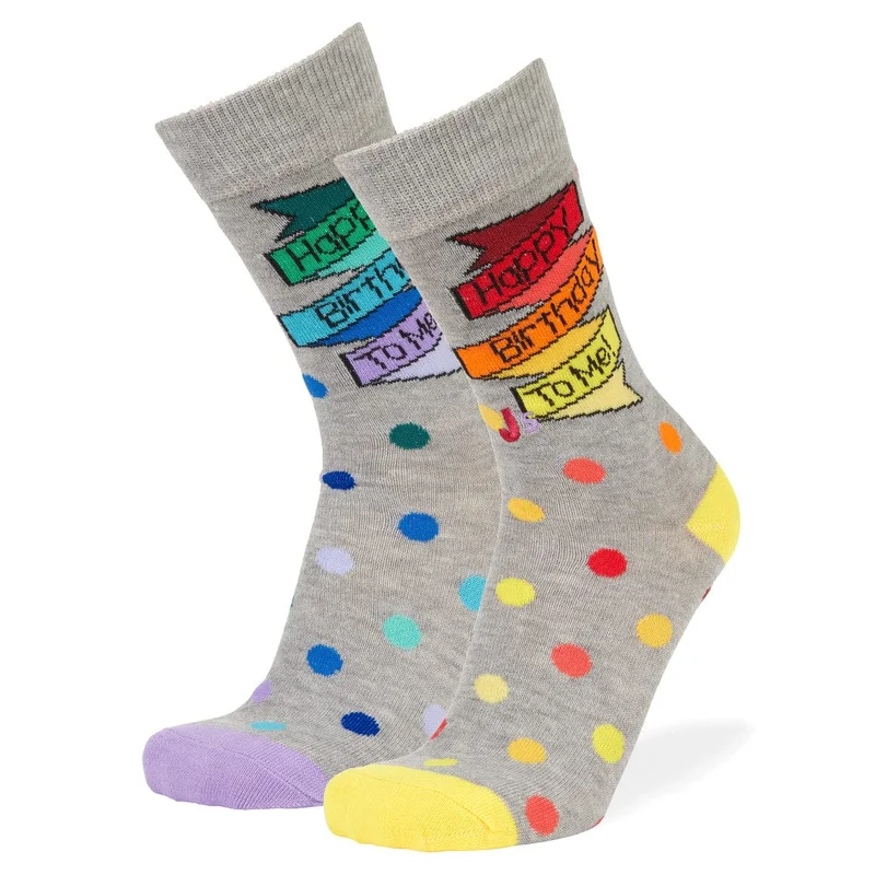 Image of Happy Birthday To Me Crew Socks